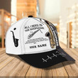Personalized All I need is Saxophone 3D Baseball Cap for Boy, Saxophone Hat for Boy