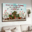 Kalanchoe Plant, Cherry Tomato, Flower Pots, Every Day Is A New Beginning - Jesus Landscape Canvas Prints