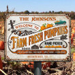 Personalized Farm Fresh Pumpkin Sign, Pumpkin Patch Vintage Metal Sign Farmhouse Decor For Fall