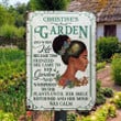 Personalized Garden Black Girl, Black Women Sign, And When Life Became Custom Vintage Metal Signs