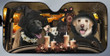 Halloween Version Labrador Family Car Sunshade, Labrador Car Protective Sunshade