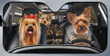 Yorkshire Terrier Family Car Sunshade for Yorkshire Terrier Lovers Car Protective Sunshade