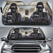 Police Officers Flag Car Sunshade for Police Man, Police Woman