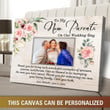 Parents In Law Wedding Gift From Bride Personalized Picture Canvas Wedding Gift For Parents Of The Groom From Bride