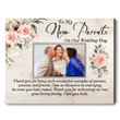 Parents In Law Wedding Gift From Bride Personalized Picture Canvas Wedding Gift For Parents Of The Groom From Bride