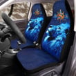 Lion and Jesus is My Savior Car Seat Cover, The perfect combination Lion Jesus Car Seat Cover