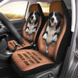 Border Collie Angry Hold on Funny Car Seat Covers - Universal Fit Set 2