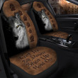 Wolf Hold on Funny Car Seat Covers Universal Fit Set 2