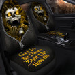 Skull Scream Hold on Yellow Version Car Seat Covers