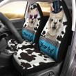 Personalized Funny Llama Hold on Car Seat Covers Universal Fit Set 2