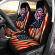 LPN Nurse Car Seat Covers Custom American Flag Car Accessories Meaningful - Gearcarcover - 1