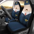 Us Flag Airport Runway, Airplane Pilot Premium Custom Car Seat Covers Decor Protector