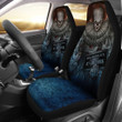 IT Pennywise Car Seat Covers Horror Movies Fan Halloween Car Decor