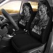 Horror Movie Car Seat Covers Freddy Krueger Portrait Black White Seat Covers