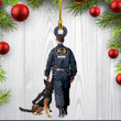 Personalized Police Dog Trainer Squad Custom Dog Name Custom Acrylic Ornament