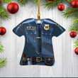 Custom Sheriff Police Costume Christmas Acrylic Ornament for Policeman Xmas Gift