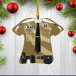 Custom Sheriff Police Costume Christmas Acrylic Ornament for Policeman Xmas Gift