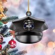 Personalized Police Hat Custom Acrylic Ornament for Police Gift for Him
