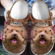 Personalized Poodle in Pocket Crocs, Custom Name Poodle Clog Shoes for Men & Women