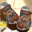 Personalized Poodle in Pocket Crocs, Custom Name Poodle Clog Shoes for Men & Women