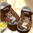 Personalize Staffordshire Terrier Zipper Leather Pattern Crocs Clog Shoes for Men & Women
