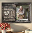 55th Wedding Anniversary Custom Photo Old Couple Wall Art for Him & Her, Couple Canvas for Bedroom