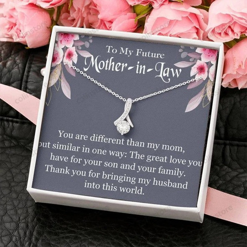 To my Future Mother in law Necklace, Mother's day gift for Future Bonus Mom Necklace
