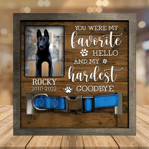 Customized A German-shepherd Pet Picture Frames Memorial Dog you're my favorite Dog Lover Gift,