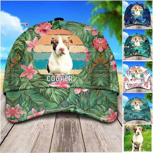 Personalized Dog Lovers Hawaiian 3D Baseball Cap for Pet Lovers, Dog Hat for Him & Her