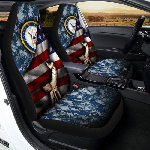 United States Navy Car Seat Covers Custom US Flag Car Interior Accessories