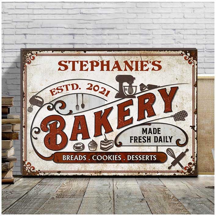 Customized Baking Painting Bakery Cakes & Cookies Kitchen Decor made Fresh Daily
