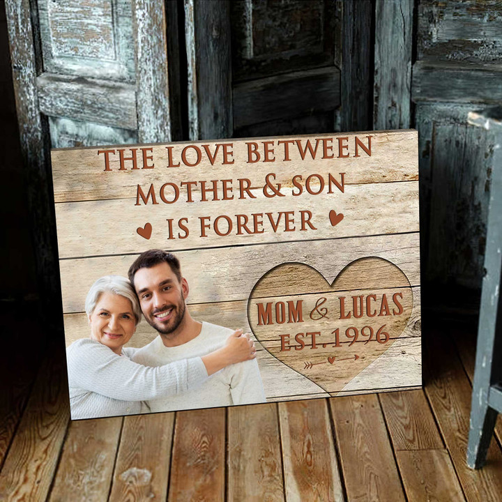 The love between Mother and Son Wall Art Canvas for Bedroom Decor is forever