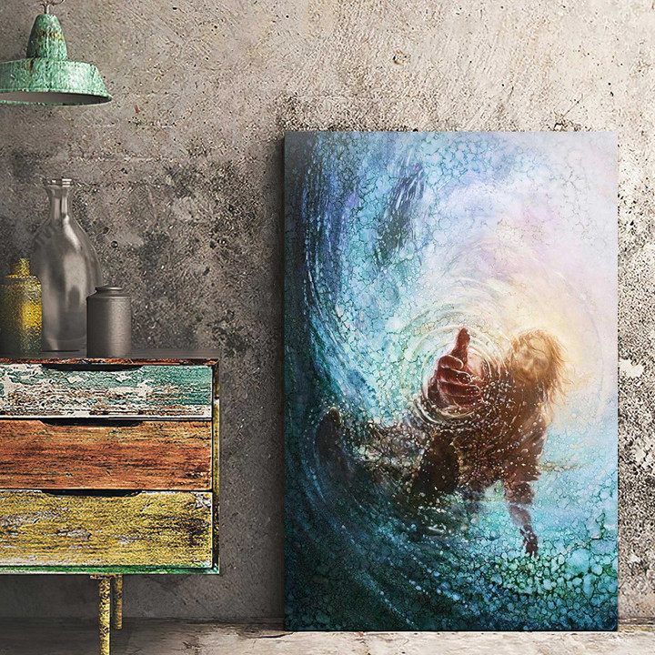 The Hand of God, Jesus Painting, Customized Jesus Wall Art for Living Room Decor, Portrait of Jesus Canvas Prints