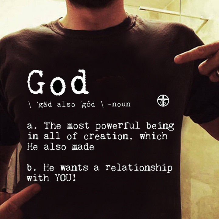 God’s Definition T Shirt, In God We Trust Tees for Men and Women Unisex T Shirt
