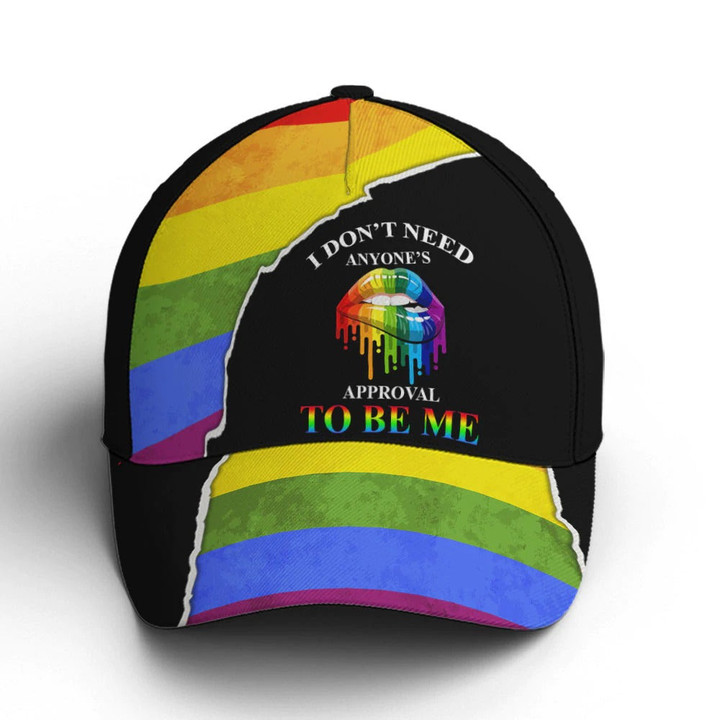 LGBTQ Pride Baseball Cap, I Don't Need Anyone's Approval To Be Me Classic Cap, Pride Accessories