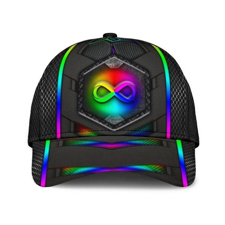 LGBT 3D All Over Printed Cap, Infinity Eternal Love LGBT Printing Baseball Cap Hat