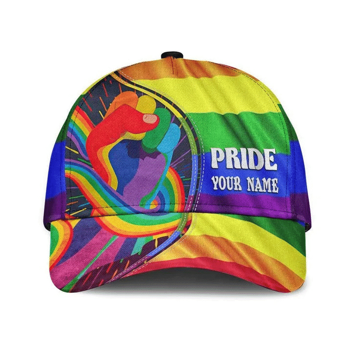 Personalized LGBT All Over Printing Baseball Cap Hat Together We Rise, Lesbian Gift, Pride Cap
