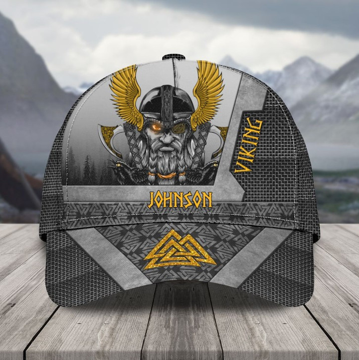 Personalized Viking Hats for Men, Custom Name Viking Vintage Cap for Him