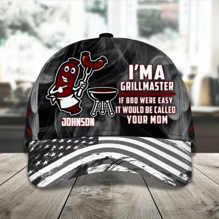 Personalized Grill meat, I'm a Grill Master Cap for Him & Her Party Hat