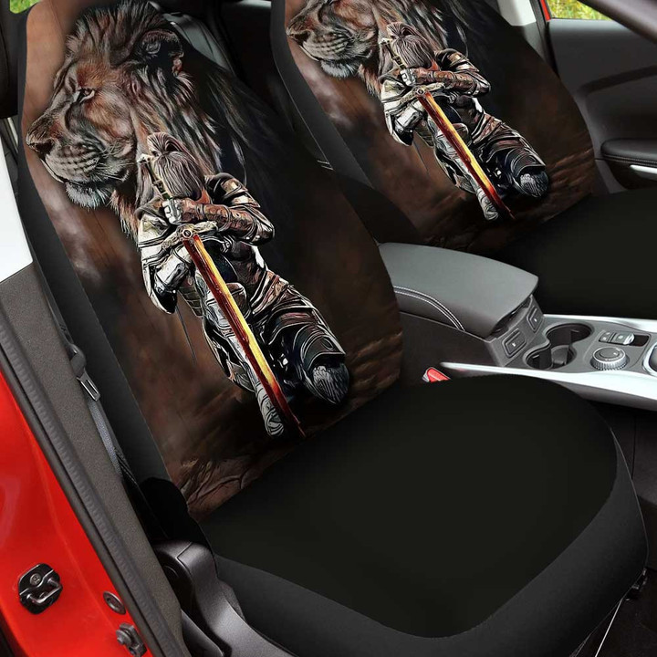 Women Warrior, Lion and Warrior Car Seat Cover for Jesus, Christian