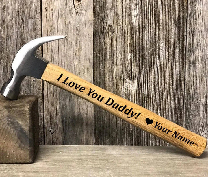 Personalized Engraved Daddy Hammer I Love You Daddy Hammer for Him