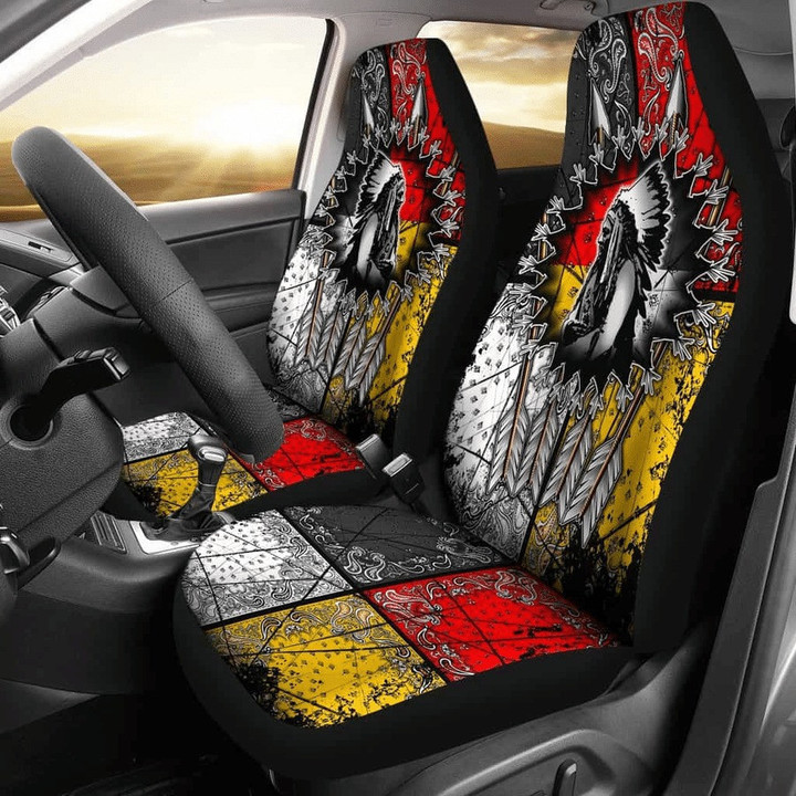 Native American Indians Animation Art Car Seat Cover for Native American