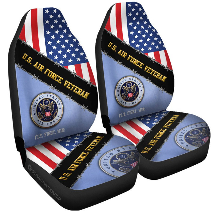 U.S. Air Force Veterans Car Seat Covers Custom United States Military Car Accessories - Gearcarcover - 3