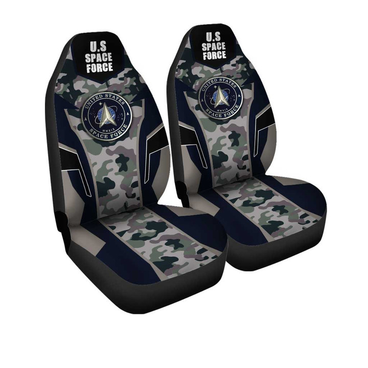 U.S Space Force Car Seat Covers Custom Camouflage Military Car Accessories - Gearcarcover - 3