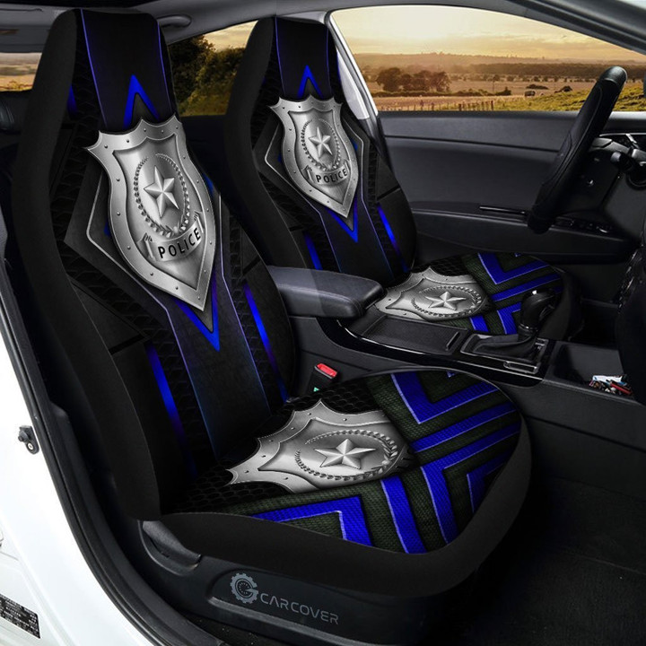 Police Car Seat Covers Custom Car Accessories Gift For Police - Gearcarcover - 1
