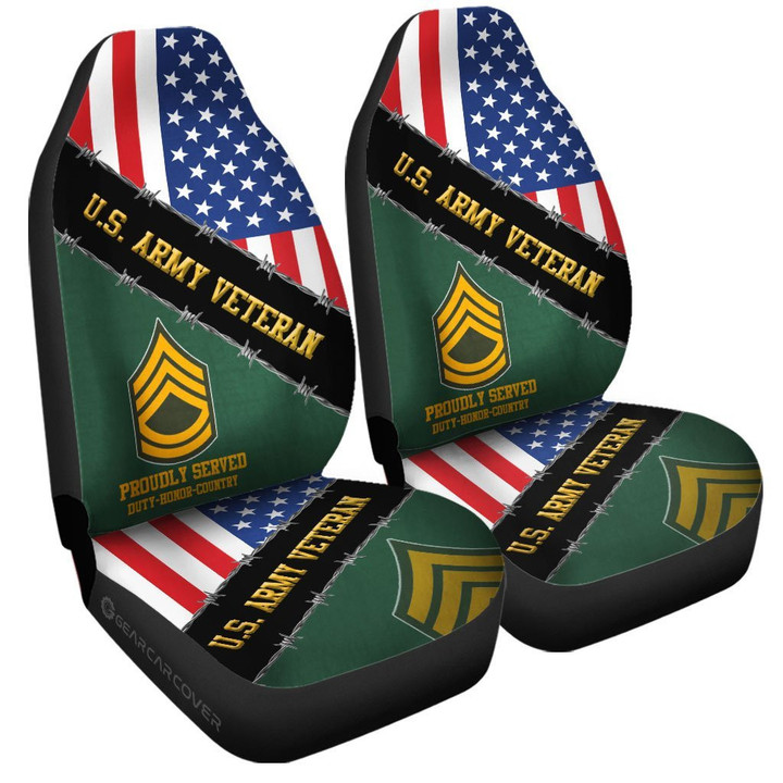 U.S. Army Veterans Car Seat Covers Custom United States Military Custom Car Accessories - Gearcarcover - 3