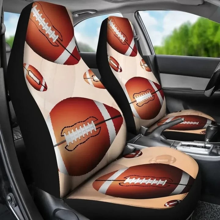 American Football Ball Love Sport Printed Car Seat Covers for Football Lovers
