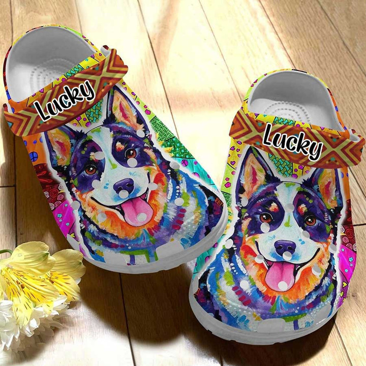 Personalized Australian Cattle Crocs Clog Shoes for Dog Lovers