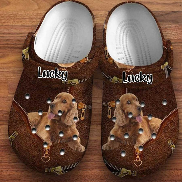 Cute Irish Setter Leather Print Crocs Dog Lover Gift Dog Mom Gift Men And Women Crocs Shoes