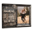 Personalized Couple Photo Canvas, All Of Me Loves All Of You Wall Art Canvas
